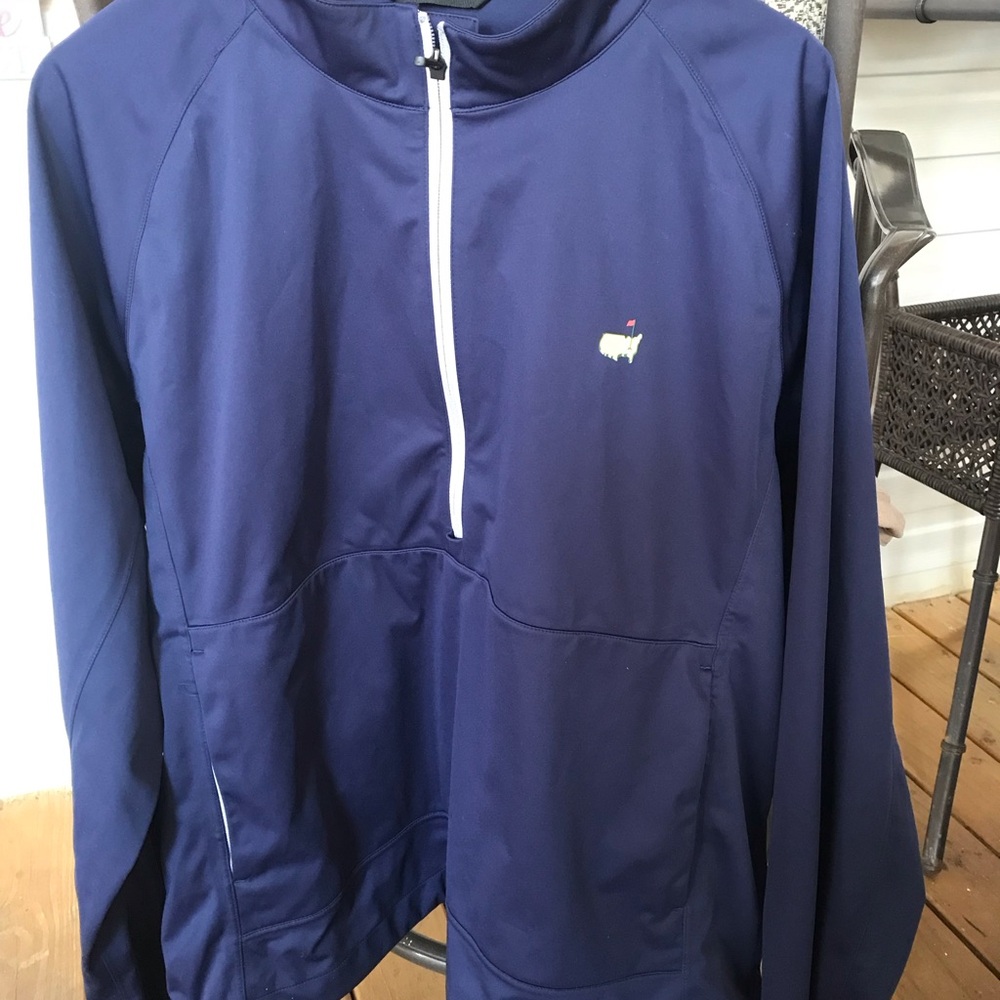 Masters Men's Navy Zip-Up Sweater